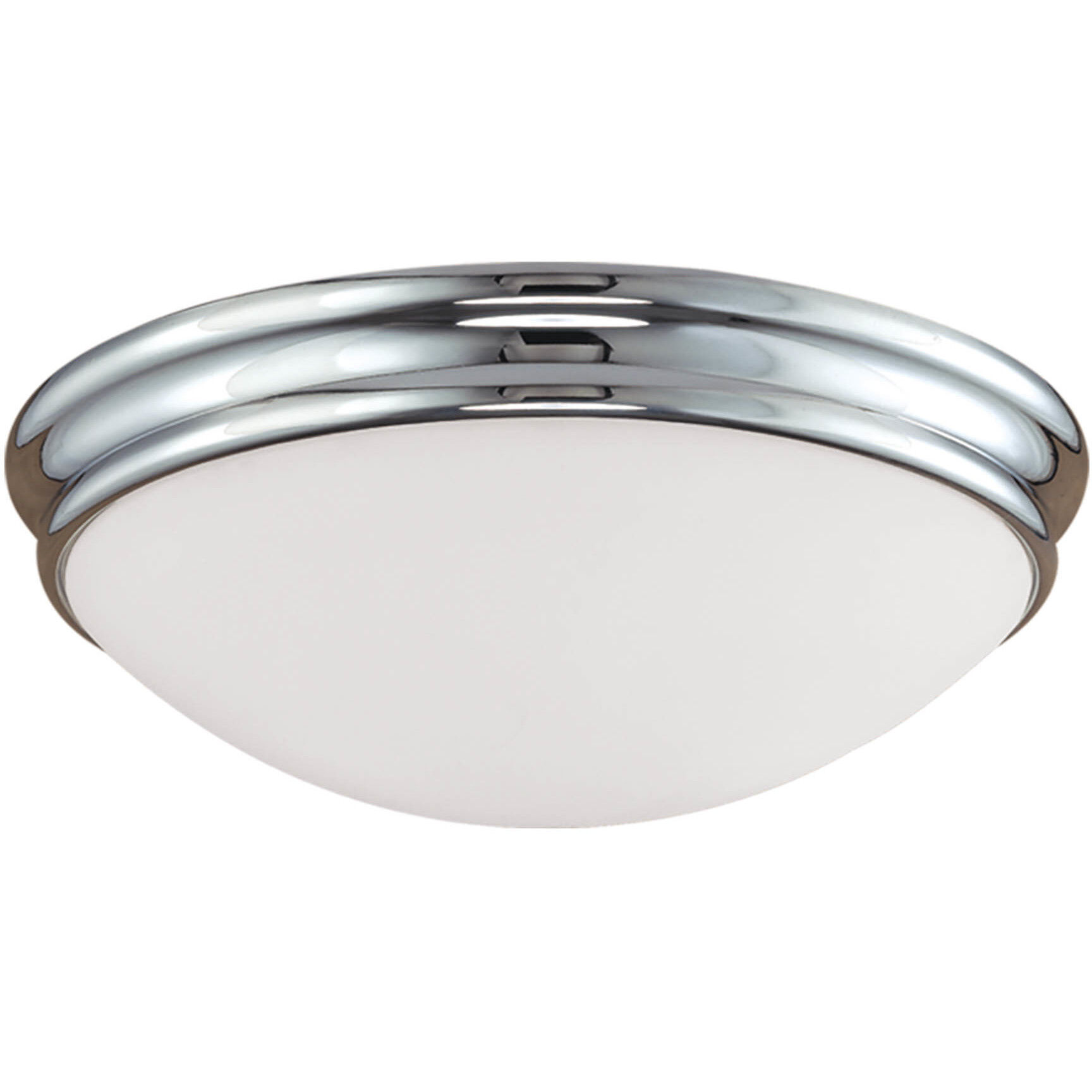 Baumann 2 Light 12 inch Chrome Flush Mount Ceiling Light